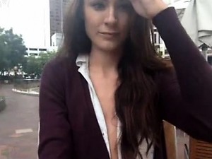 Anna Anjo deals cock in perfect outdoor POV show