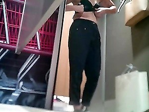 Clothed dominas get jizz