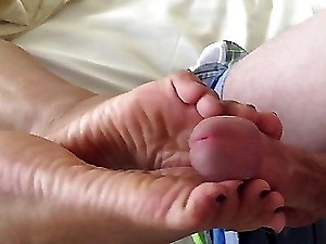 My wife's foot job