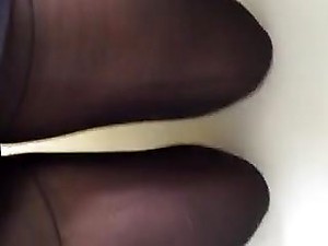 Two hot babes lick their hairy snatches